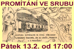 Promítání ve srubu