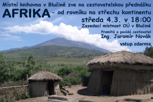 Pozvánka na cestovatelskou přednášku a Čtení dětem