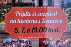 Pozvání na besedu u cimbalu s Donavou v kovárně