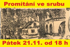 Pozvánka na promítání ve srubu