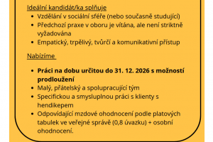 Kolega/ kolegyně do týmu denního stacionáře