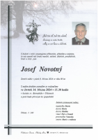 Smuteční oznámení - pan Josef Novotný, 8.3. 2024