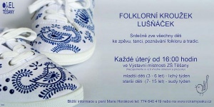 Pozvánka do folklorního kroužku Lušňáček