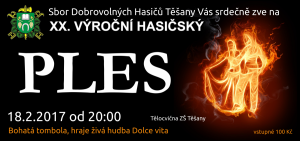 Pozvánka na hasičský ples