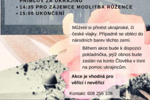 Farnost Těšany zve na Pouť za mír na Ukrajině