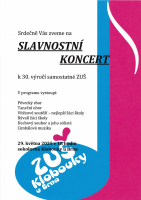 Slavnostní koncert k 30. výročí ZUŠ v Kloboukách